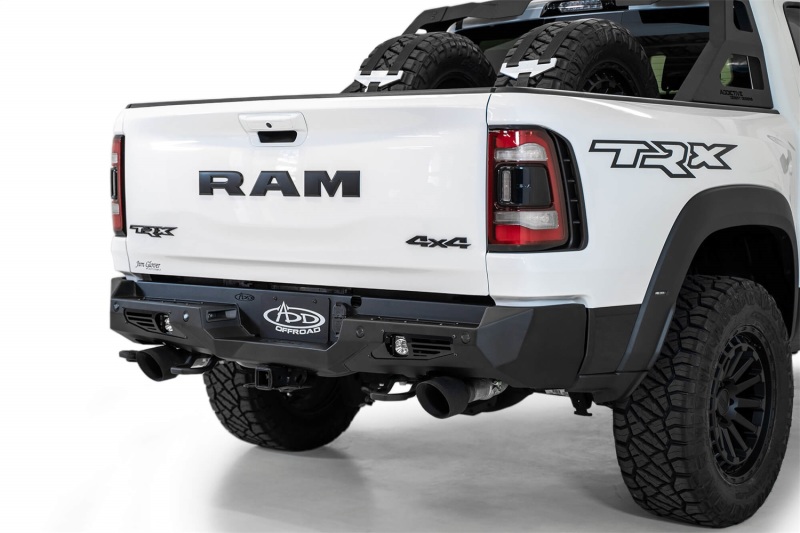 Ram 1500 TRX Bumper - Rear - Addictive Desert Designs - Bomber - Hammer Black - `21-`27